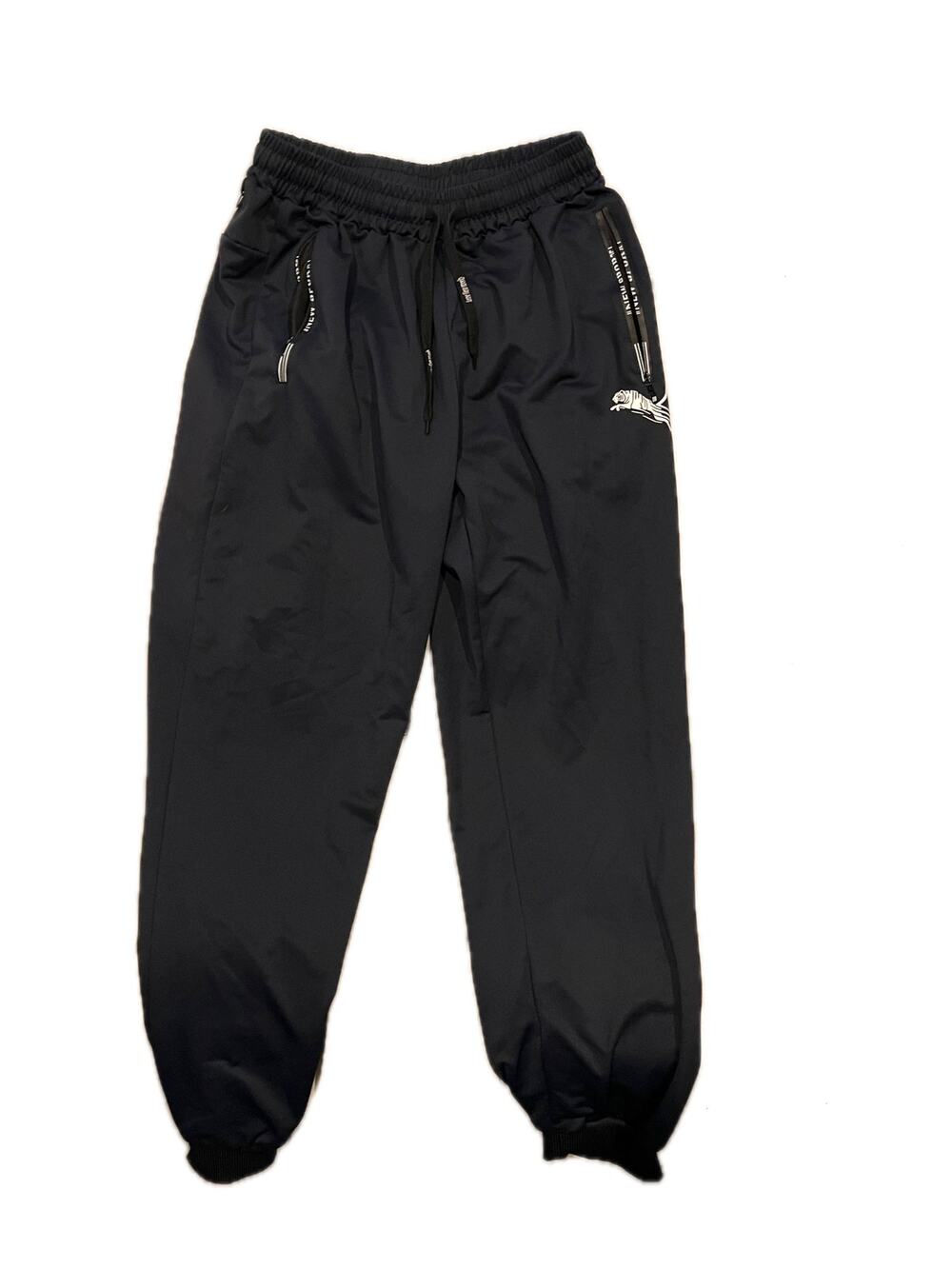 Cuffed Zippered Drawstring Track pants Pants Mens Small